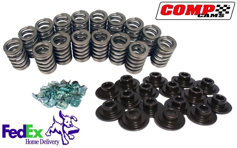 Comp cams 1.260" od .836" id ovate wire valve springs retainers & locks #983-kit
