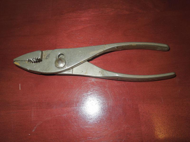 Vintage Snap on # 47, Vacuum Grip, Slip Joint Plier 7 1/2