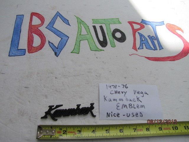 1971 71 72 73 74 75 76 vega kamback EMBLEM, US $14.50, image 2