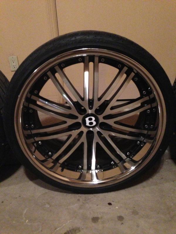 Sell Used 22 Inch Rims and Tires for Bentley GTC or GT in Scottsdale
