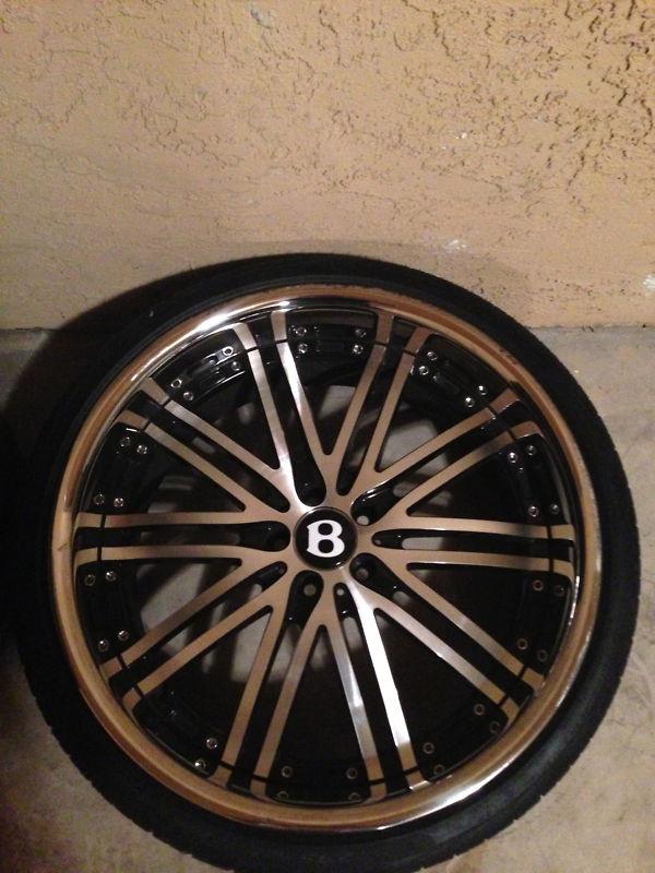 Sell Used 22 Inch Rims and Tires for Bentley GTC or GT in Scottsdale