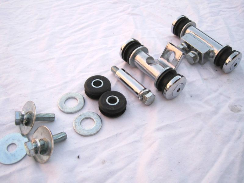 1984-99 fat bob flatside gas tank mounting kit harley,chopper,bobber,rigid new!