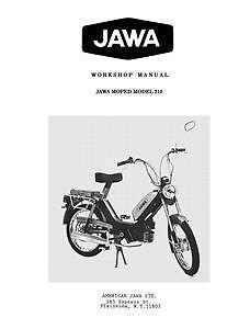 Jawa model 210 moped workshop manual