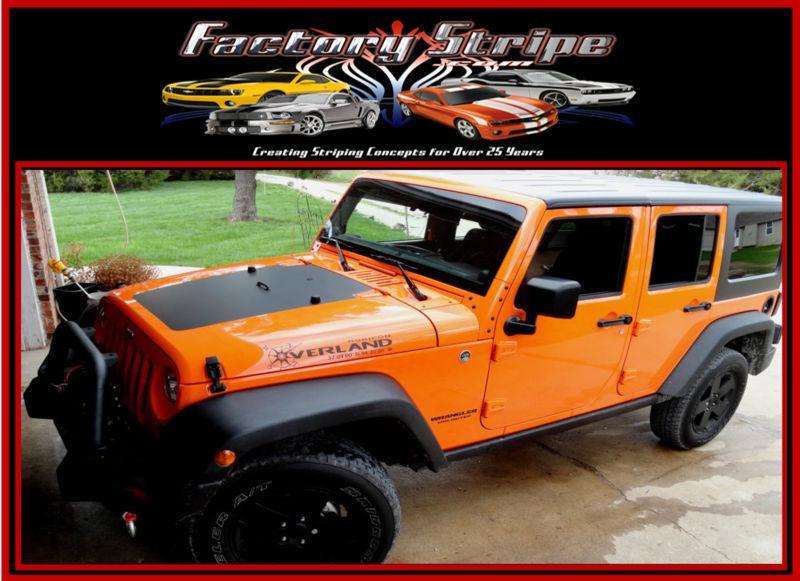 2007-2013 jeep jk hood blackout panel decals vinyl stripes
