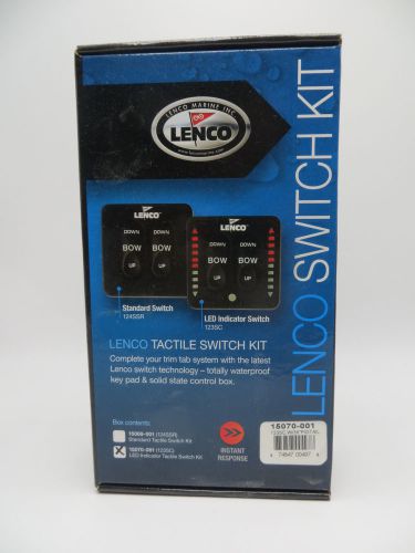 Lenco led tactile trim tab switch kit - 15070-001 - brand new in box