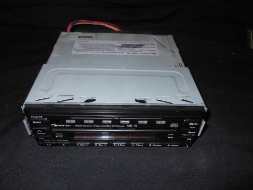 Nakamichi mb-75 in-dash 6-disc cd changer with remote &amp; manual untested