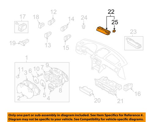 Subaru oem 03-05 forester cluster switches-clock 85201sa000