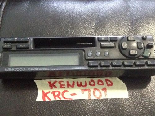 Kenwood cassette radio faceplate only model krc-701  krc701 tested good guarante