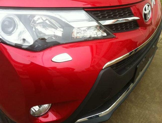 Front Grille Around + Headlight Cleaning Cover Trim For Toyota RAV4 2013 2014, US $59.88, image 2