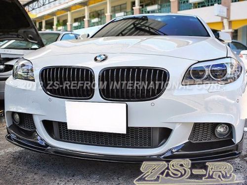 2011+ 528i 535i 550i m sports 3d style carbon fiber front bumper spoiler lip
