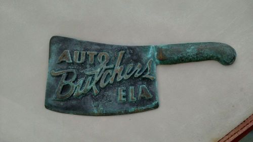 Auto butchers car club plaque east los angeles ca...patina barn find no reserve.