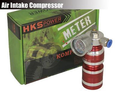 Hks air intake compressor turbo supercharger pressure gauge accelerator kit red