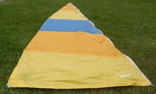Hobie 16 jib sail    catamaran sailboat  luff = 184" foot = 68"  "goldfinger"