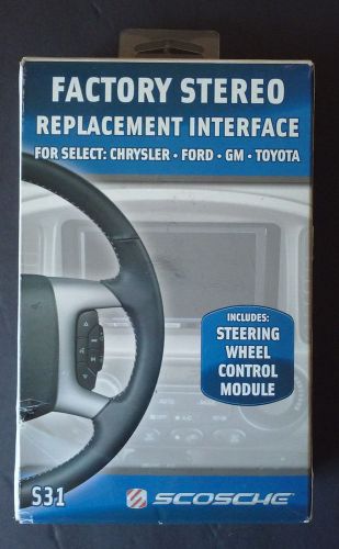 New_scosche s3-1 factory stereo replacement interface_chrysler ford gm toyota
