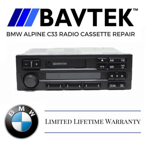 Bmw e36 318i 323is 325i alpine c33 radio cassette tape stereo repair service 