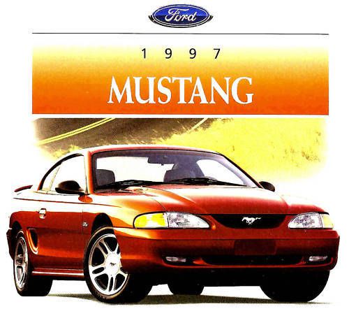 1997 ford mustang brochure -mustang gt coupe &amp; mustang convertible