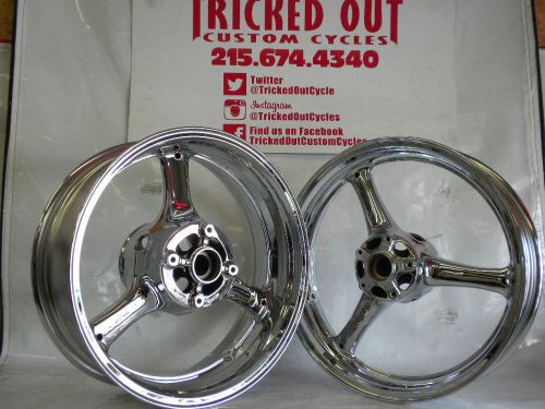 11 12 13 14 kawasaki zx10r factory chrome rim exchange  2011 2012 2013 2014 rims