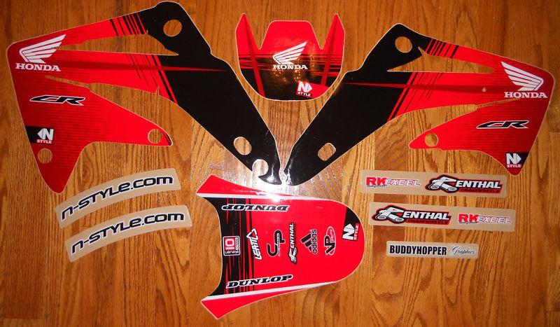 Nstyle cr85 honda team graphics stickers decals kit cr 85 (03-09)