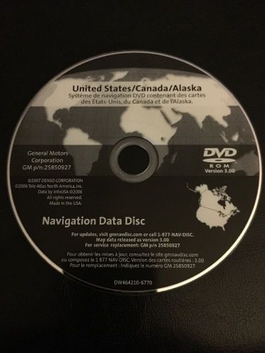 General motors gm navigation nav disc 25850927 ver 3.0 free ship!!!