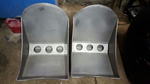 Custom aluminum bomber seats pair, gasser, rat rod, hot rod