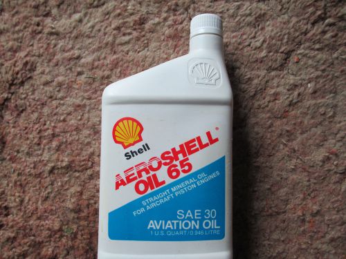 Aeroshell oil 65 aviation oil, mineral oil, 1 quart