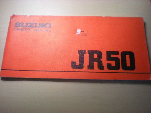 Nos owner's 1978 1979 1980 manual suzuki jr50