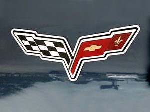 Corvette c6 emblem rings polished 2pc 2005-2013 all c6