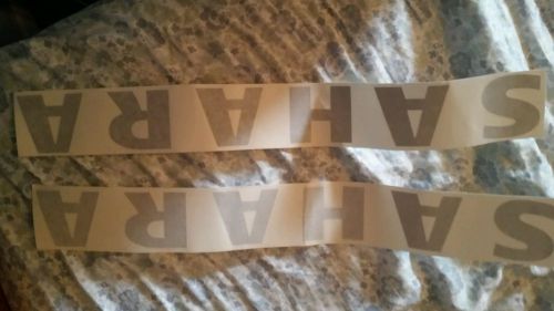 Jeep wrangler sahara decals.