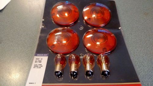 Harley davidson oem amber lense covers &amp; amber bulbs