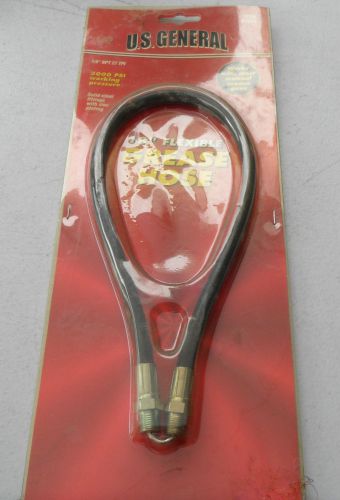 New u.s general 92657 1/8" npt 27 tpi 18" flexible grease hose