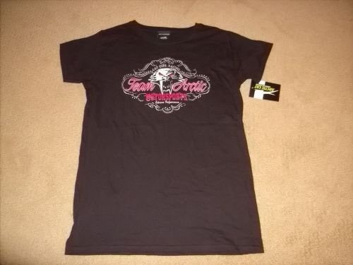 Arctic cat t-shirt women's catgirl team arctic racing black &amp; pink size xl new