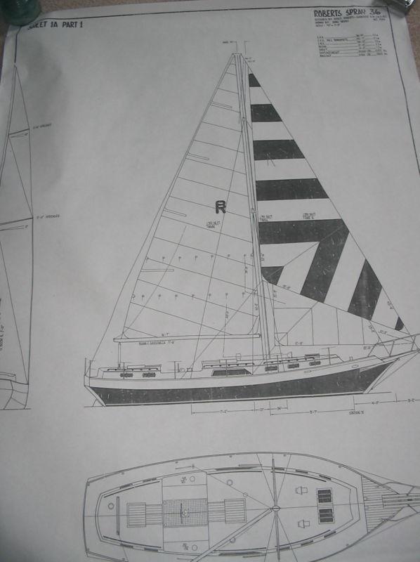Bruce Roberts Spray 36' sailboat plans , US $195.00, image 2
