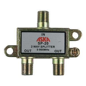 Jr products 47335 2-way tv line splitter
