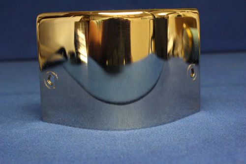 Pontoon corner cap - stainless steel -  3-1/4&#034; tall - approx 2-1/4&#034; rad corner