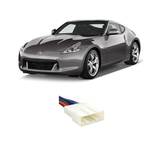 Fits infiniti 370z (w/ nav) 2009 factory to aftermarket radio harness adapter