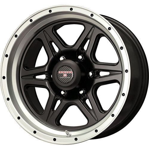 16x8.5 black machined level 8 strike 6 6x5.5 -6 wheels open country at ii
