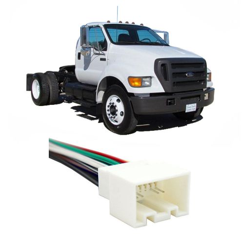 Ford f-750 1999-2004 factory stereo to aftermarket radio harness adapter