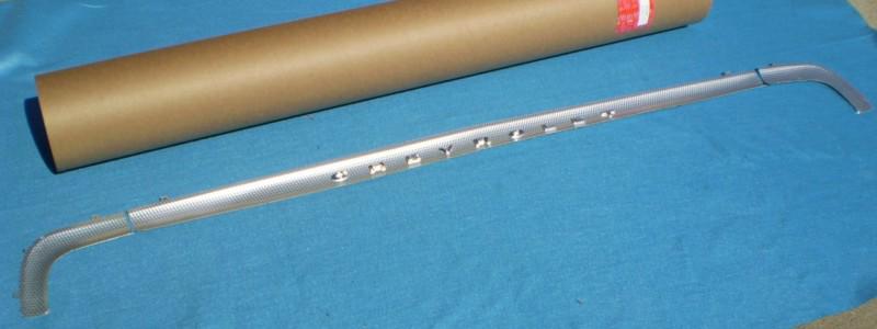 New 1964 chevrolet chevy impala ss rear trunk deck panel molding swirl pattern 