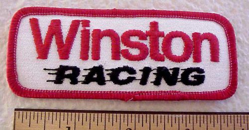 Winston racing nascar drag racing 4&#034; x 1 1/2&#034; patch