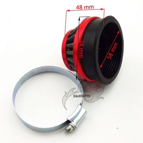 60mm air filter for 49cc gas motorized bicycle mini moto atv quad pocket bike