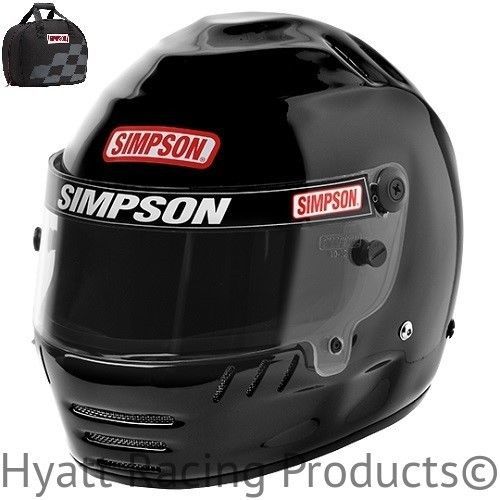 Simpson junior speedway shark auto racing helmet - sfi 24.1 (free bag)