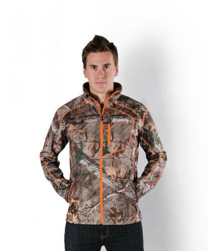 Fxr elevation realtree xtra fleece zip up jacket  woods camo/orange