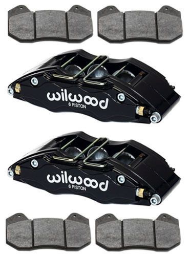 Wilwood dynapro 6 brake calipers &amp; pads,drag race,hot rod,street/strip,1.1&#034;,4.04