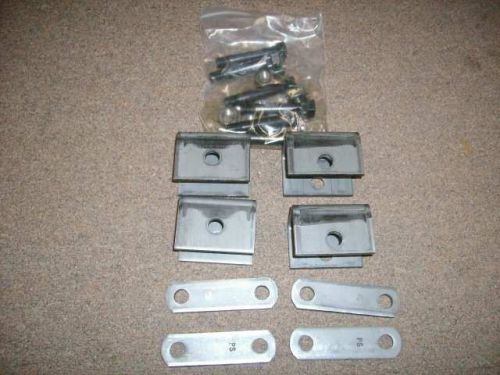 Spring hanger kit for double eye single axle trailer