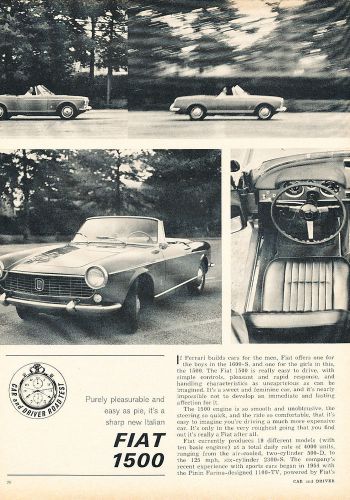 1963 fiat 1500 - road test - classic article d171