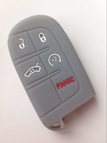 Gray protective fob skin key cover jacket silicone key protector keyless remote