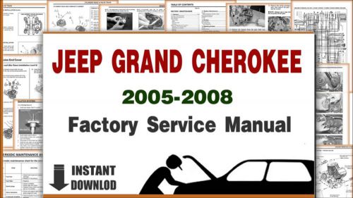 Jeep grand cherokee wk 2005 2008 service manual workshop manual repair manual