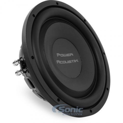 New! power acoustik thin-124 2000w 12" thin dual 4-ohm shallow car subwoofer