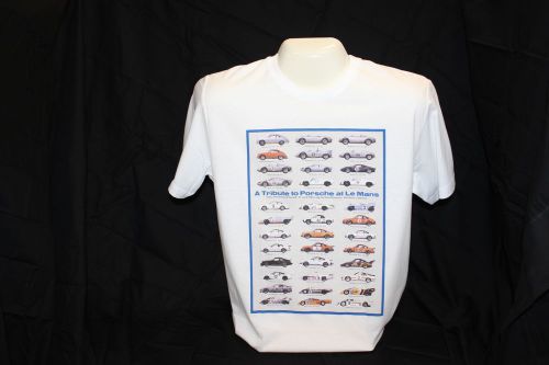 Porsche genuine oem t-shirt "a tribute to porsche"      wap-804-00l-0e