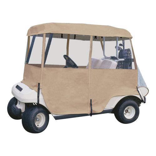 Classic deluxe golf cart enclosure-2-person style sand #72072